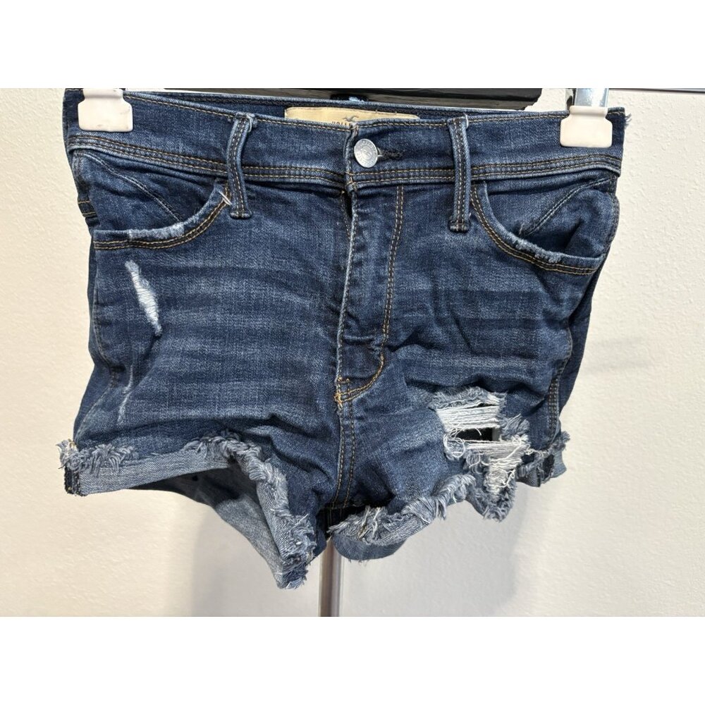 Hollister High Rise Short Short Women/ Junior Size 0 24X2 Booty Shorts Stretch